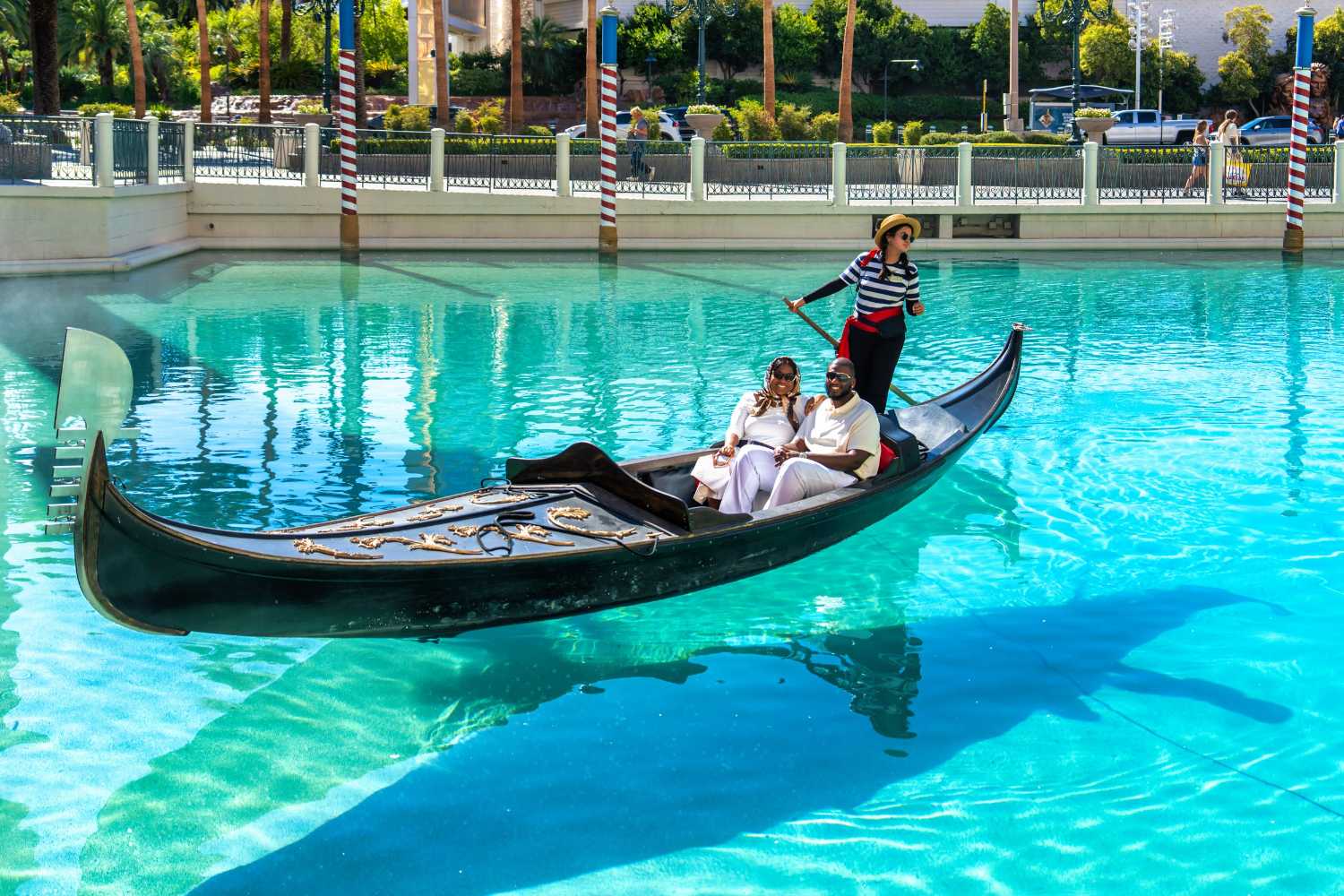 Gondola ride on the Venetian canal on the Las Vegas Strip, Las Vegas couples photography